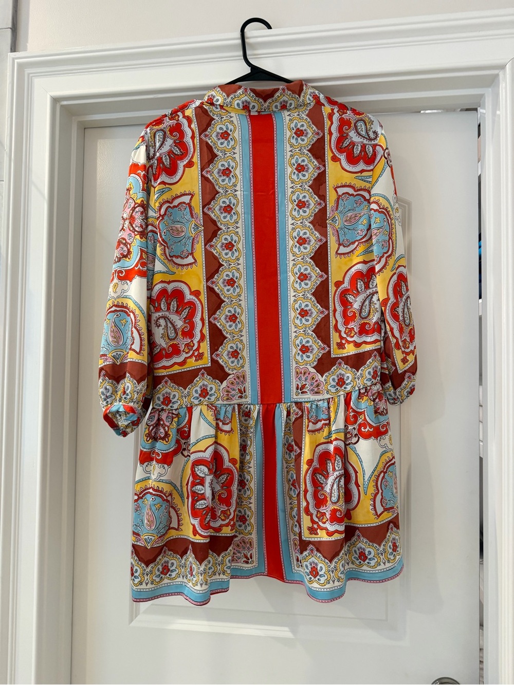 Mango Multi-Color Tile-Print Mini Dress - Picture 4 of 4